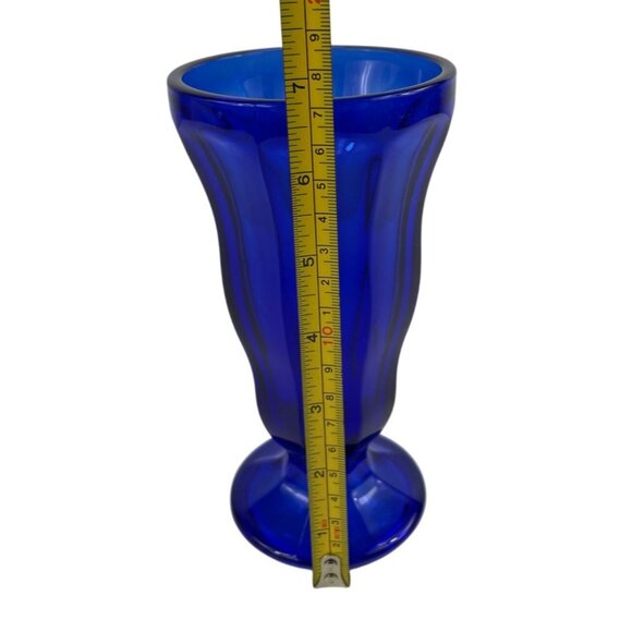 Anchor Hocking Cobalt Blue Glass Tall Parfait/Ice Cream Sundae/Milkshake - Picture 9 of 10